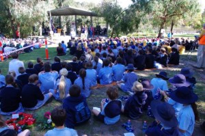 We held the inaugural Maroondah ANZAC Schools Service on April 5, 2011 with over 440 students and support teachers participating in proceedings.
